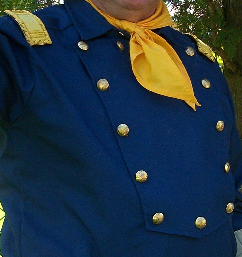 Navy Blue Cavalry Style ShirtShirt Only You add epaulets